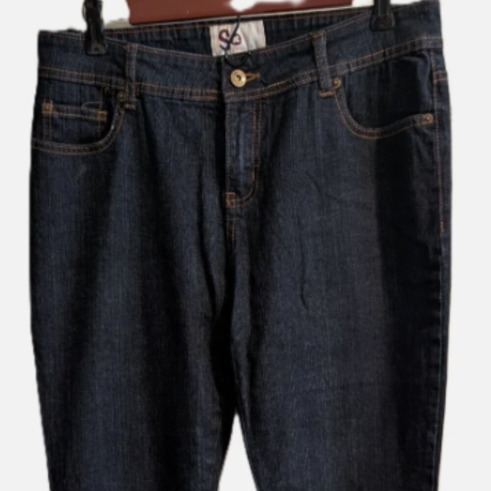 So Juniors Size 13 Flare Dark Denim Jeans